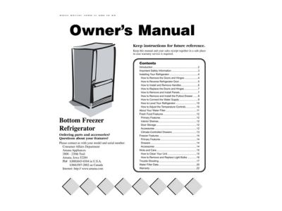 Check your refrigerator manual